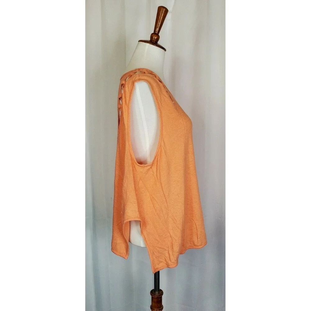 Free People | We The Free Linen Blend Tank Women's size Medium Orange